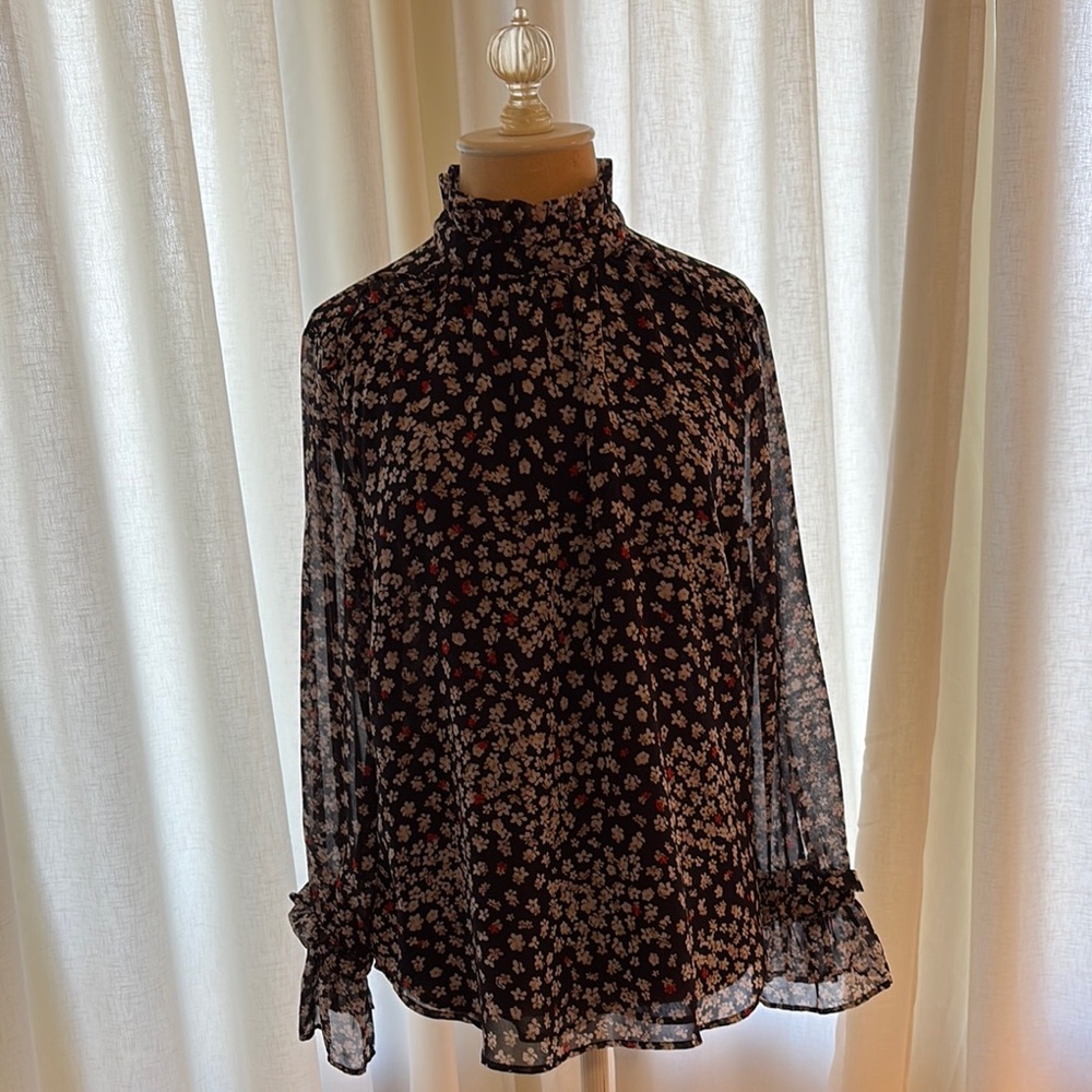 Feminine Black Blouse